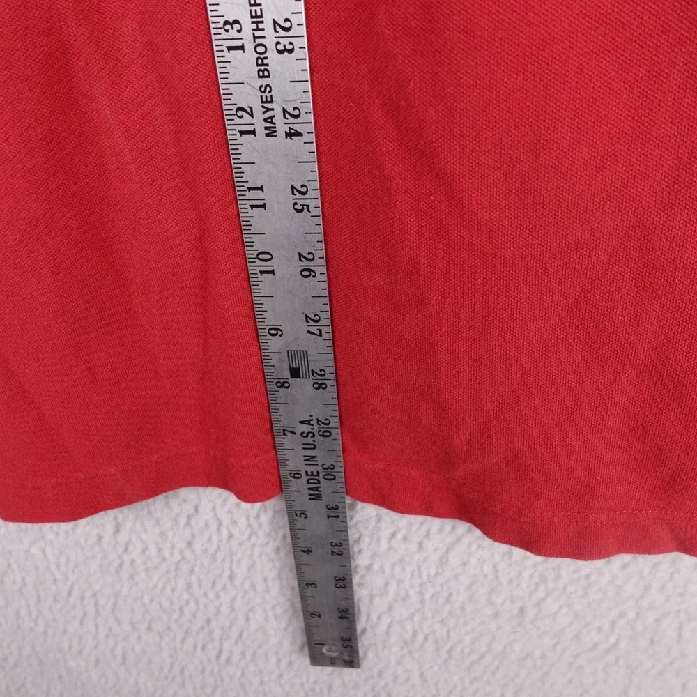 Nike Oklahoma Sooners OU Mens 2XL Red Cotton Pique Short Sleeve Polo Shirt